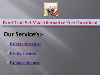 Free Paint Tool Sai Mac Download